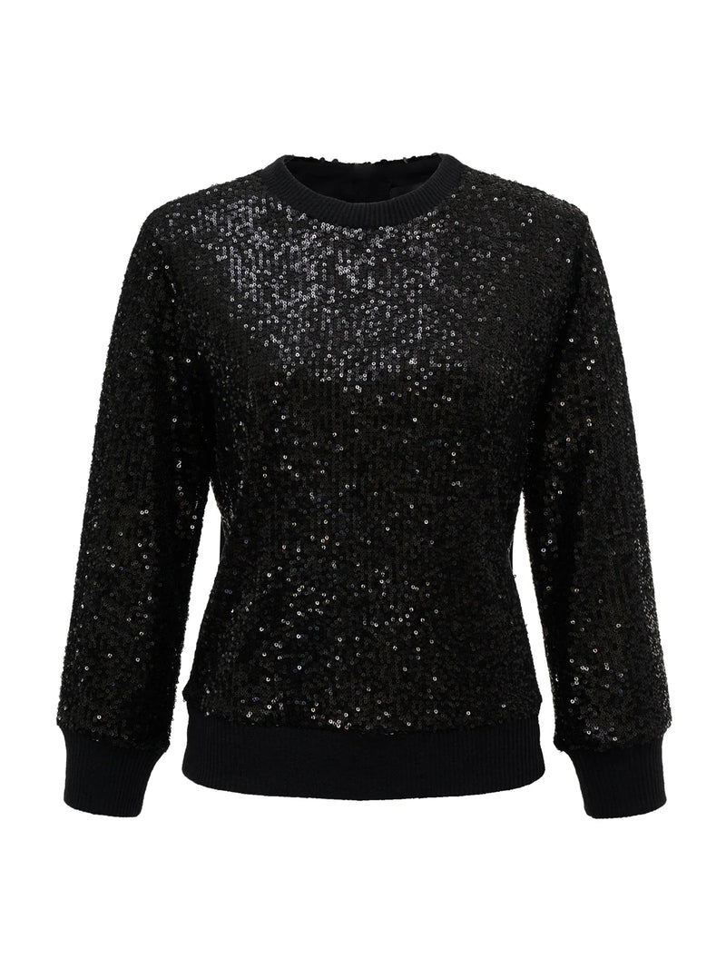 SANCTUARY RELAXED SPARKLE PULLOVER