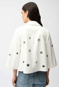 JOSEPH RIBKOFF ALINE JACKET WITH GROMMETS