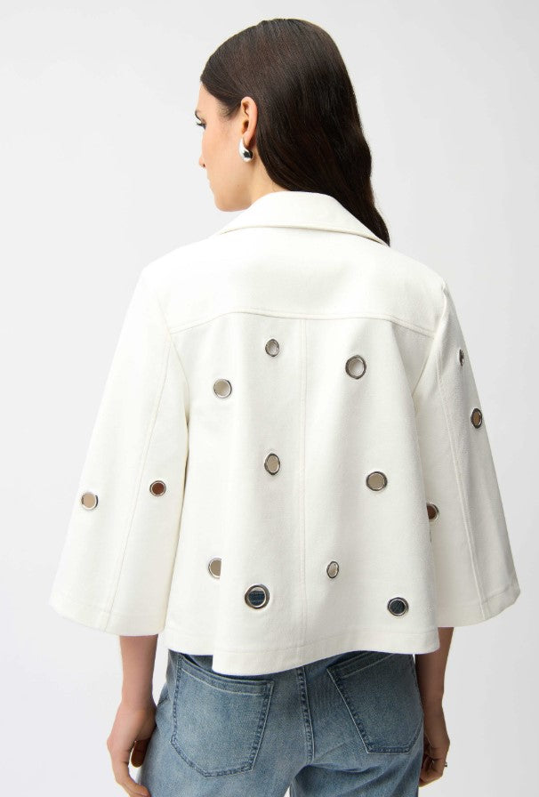 JOSEPH RIBKOFF ALINE JACKET WITH GROMMETS