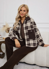 ORANGE PLAID SHACKET