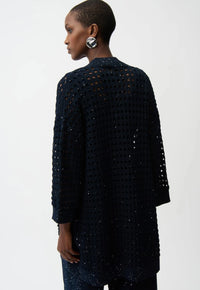 JOSEPH RIBKOFF SEQUIN CARDIGAN