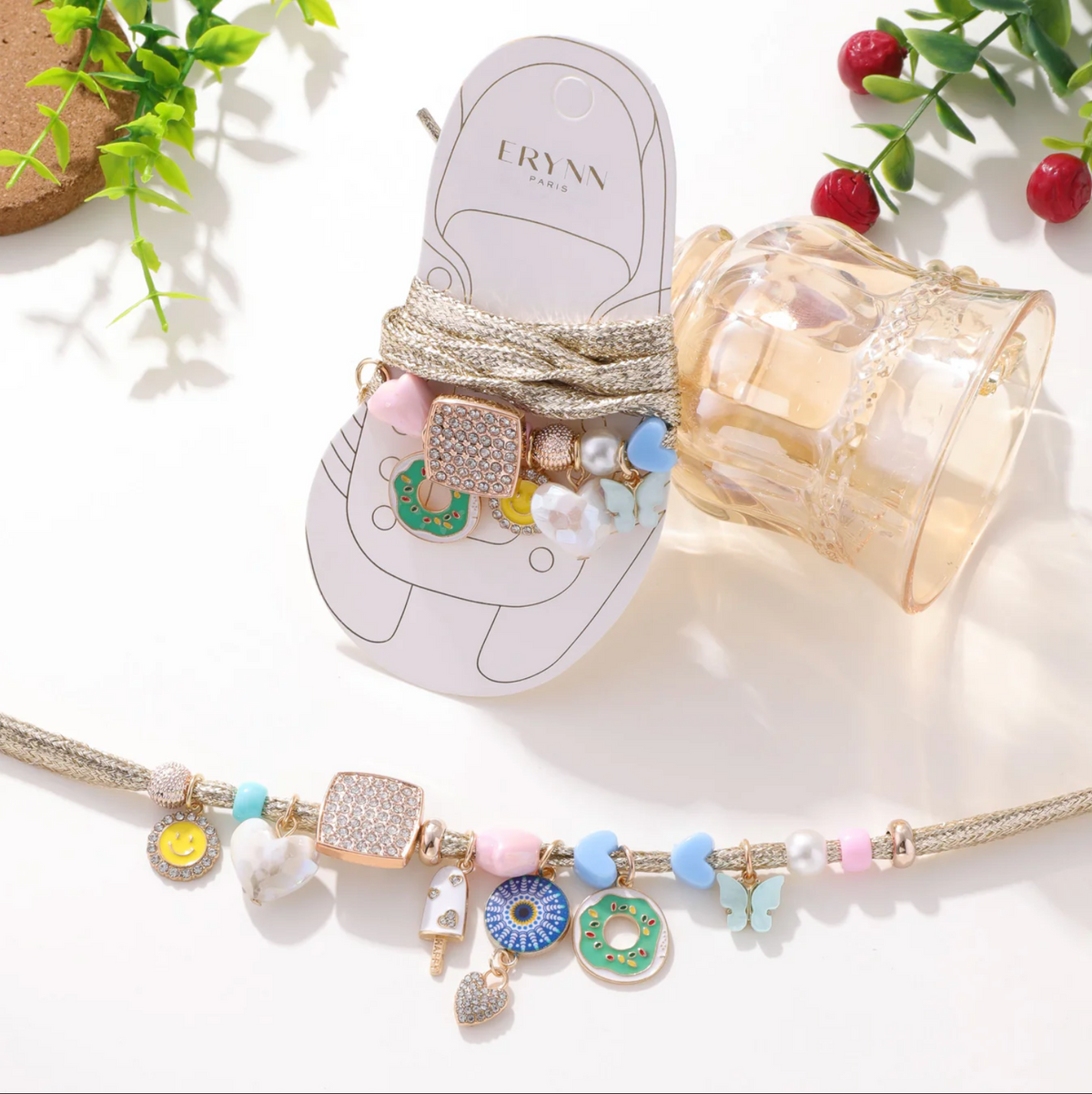 CGC SHOELACE PARIS SET W/ CHARMS