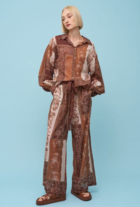 ASTRID PANT MIXED MATERIAL