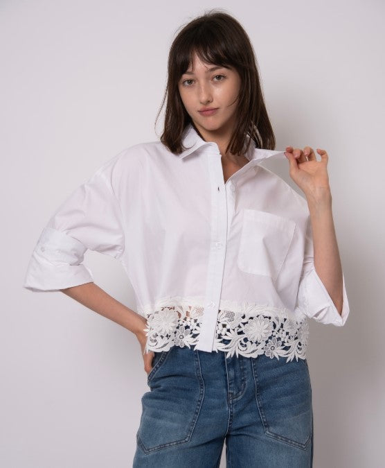 RD BLOUSE LACE TRIM