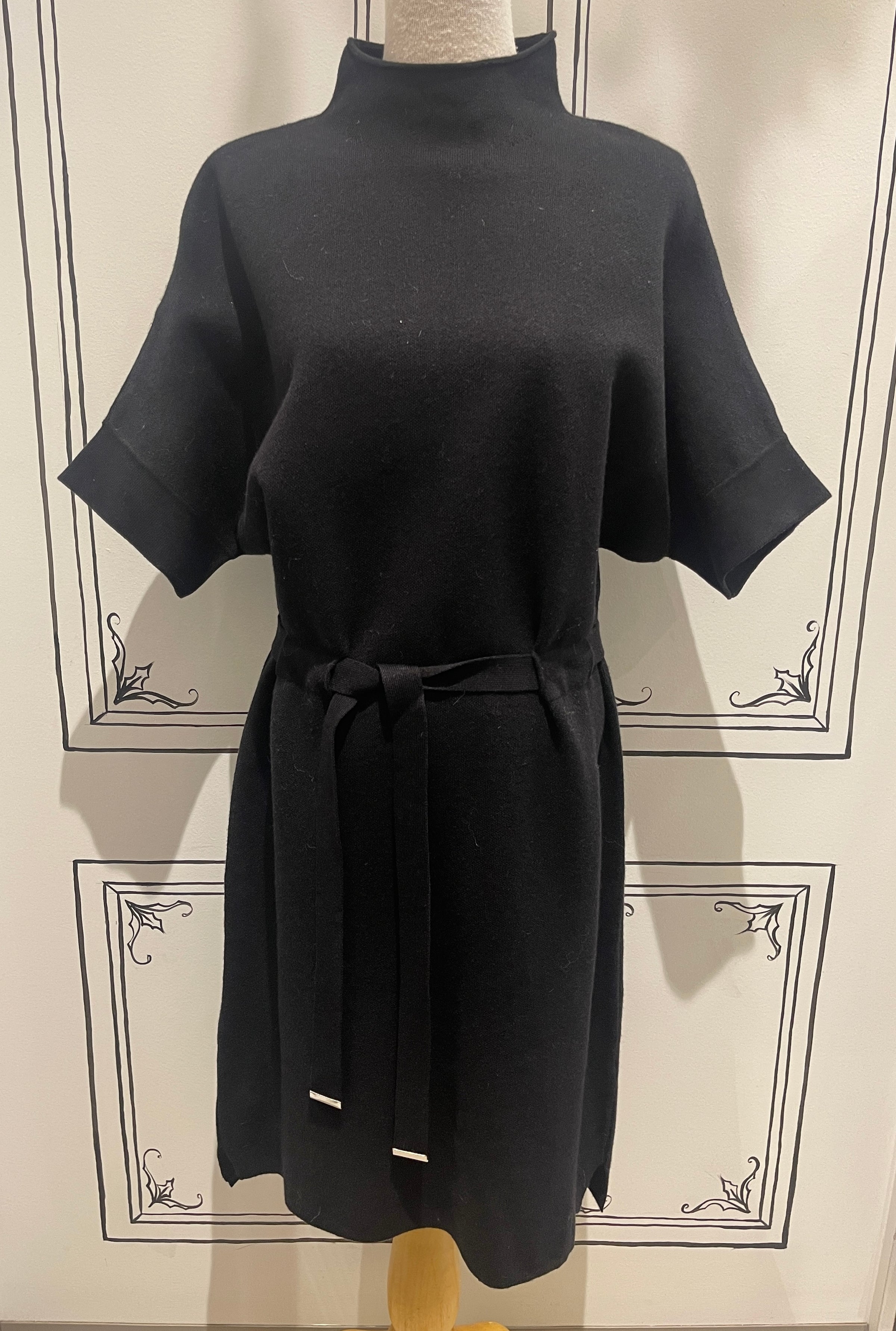 SWEATER KNIT BELTED DRESS