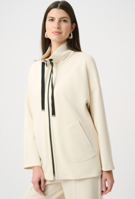 JOSEPH RIBKOFF JACKET SCUBA JERSEY FUNNEL NECK