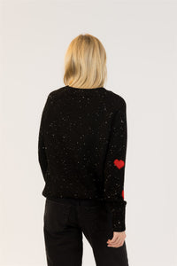 LYLA SWEATER PULLOVER HEARTS SLV