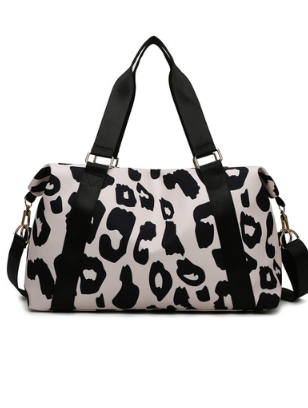 LEOPARD PRINT WEEKEND DUFFEL BAG