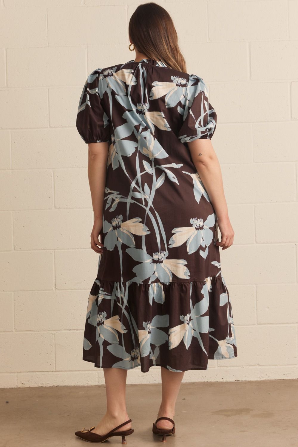 FLORAL PUFF SLEEVE DRESS