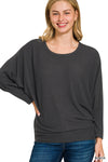 ZEN RIBBED DOLEMAN SLV TOP