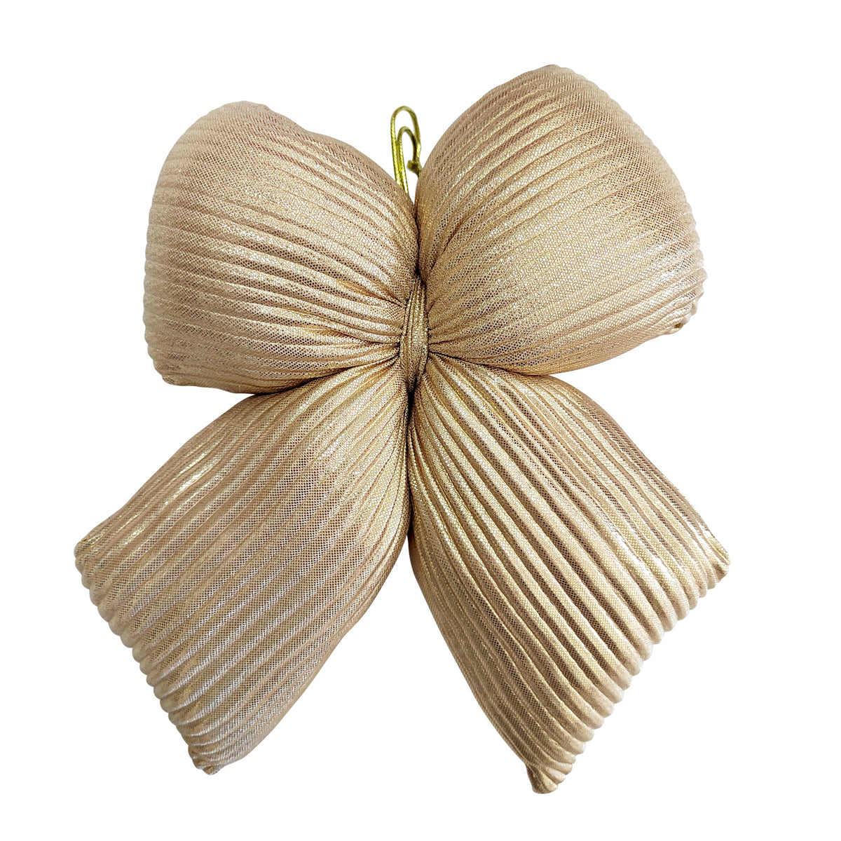 ORNAMENT - BOW SPONGE VELVET/LAME