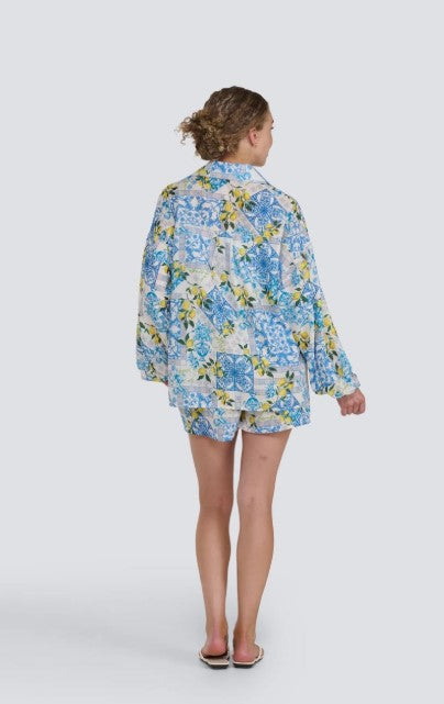 OVERSIZE LEMON PRINT SHIRT