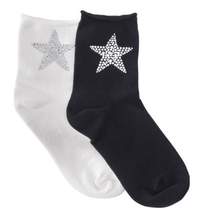 LIMLIM SOCKS COTTON STAR CRYSTAL
