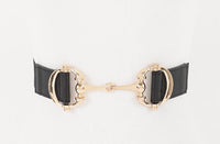 VEGAN LEATHER METAL BUCKLE BELT