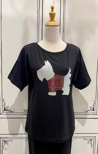 RHINESTONE WESTIE TOP