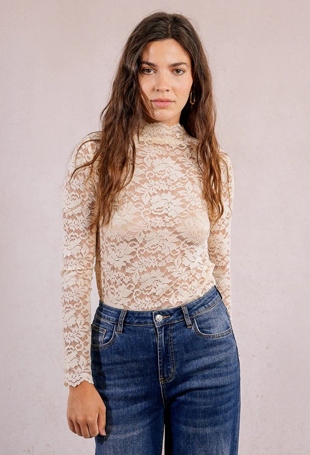 MOLLY LACE LONG SLV