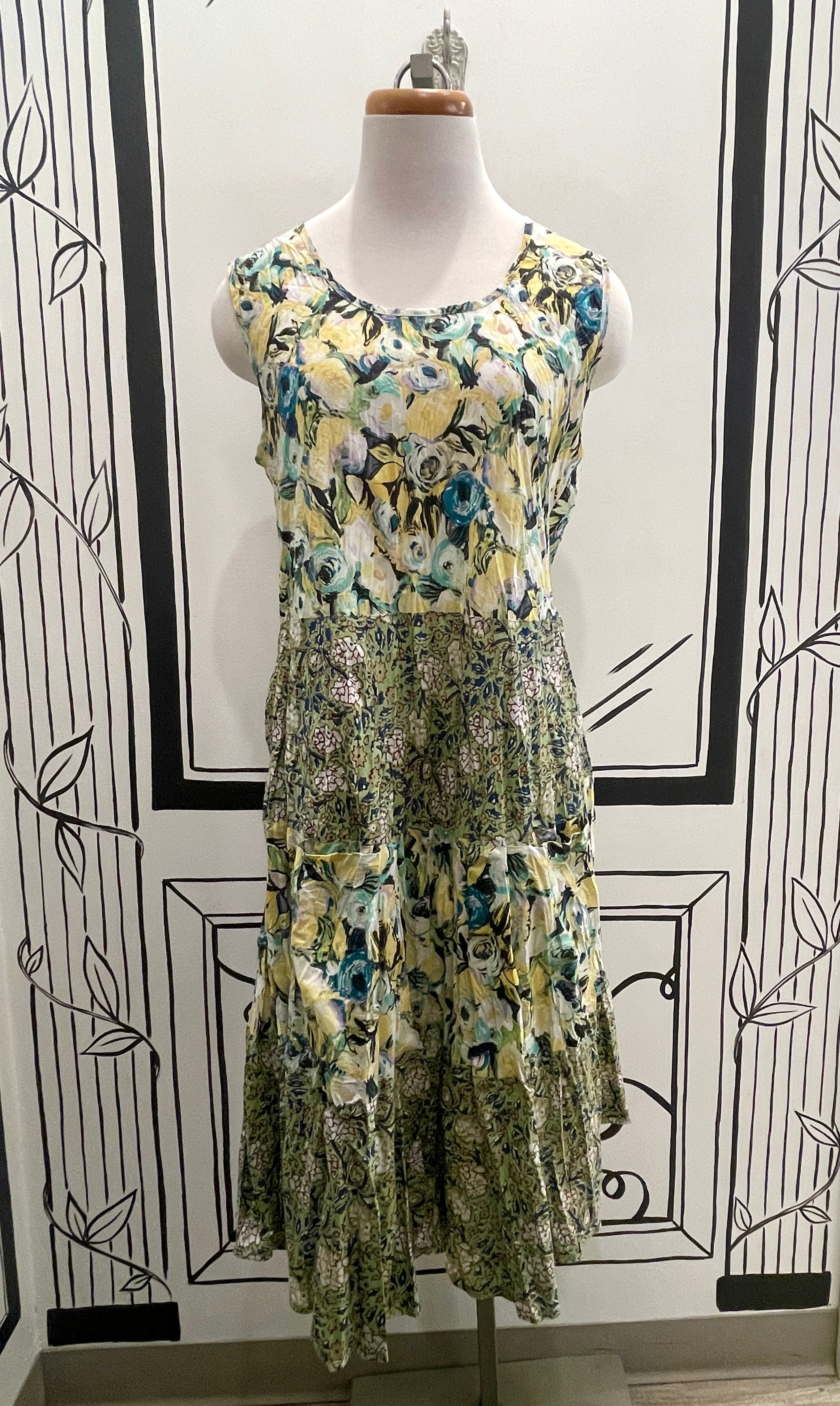 PRINTED TANK DRESS