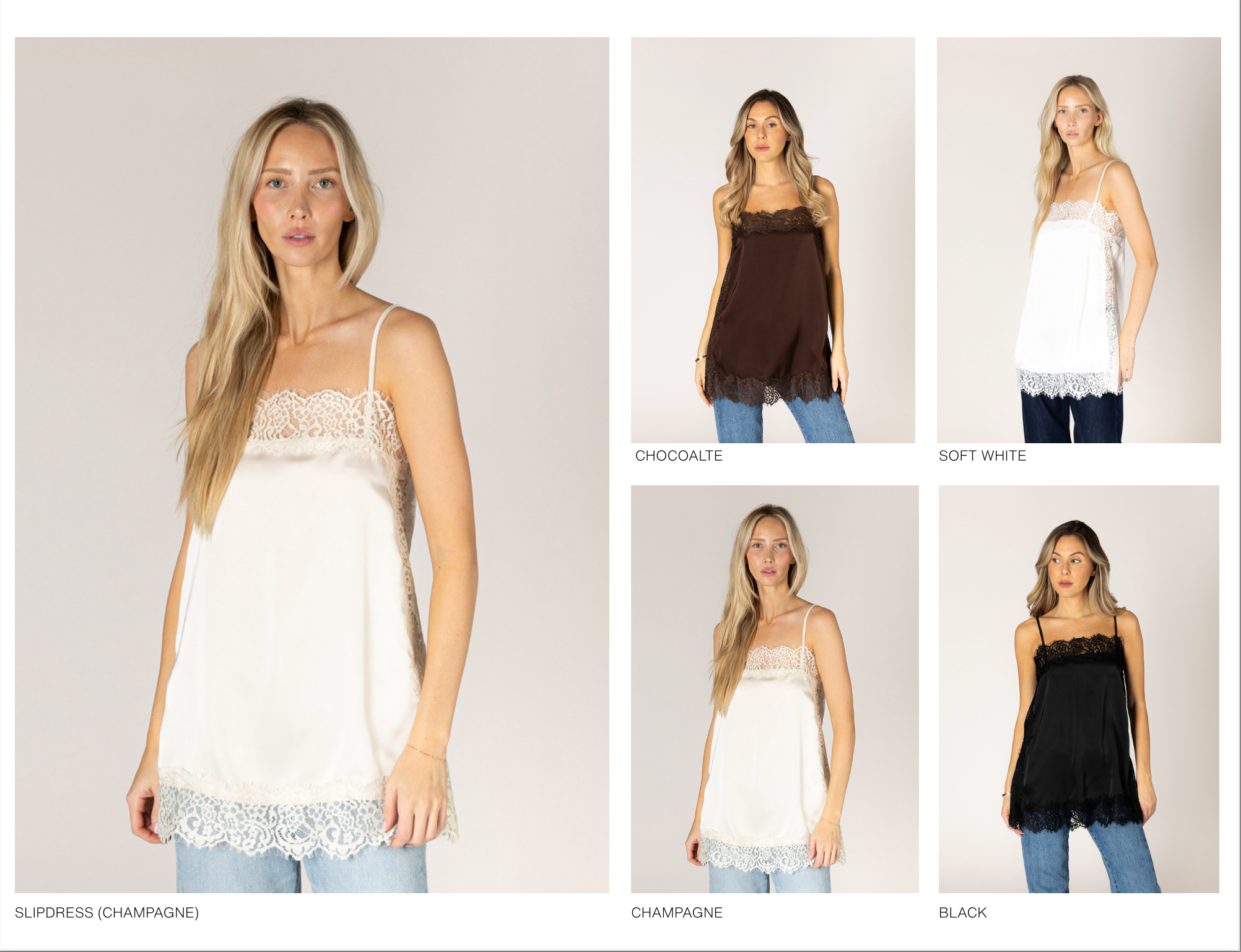 LACE TRIMMED CAMISOLE TANK