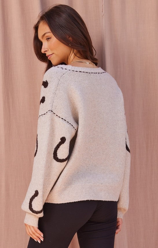 WESTERN HORSESHOE CARDIGAN