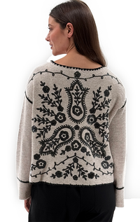 ORLY SWEATER BEAD BACK
