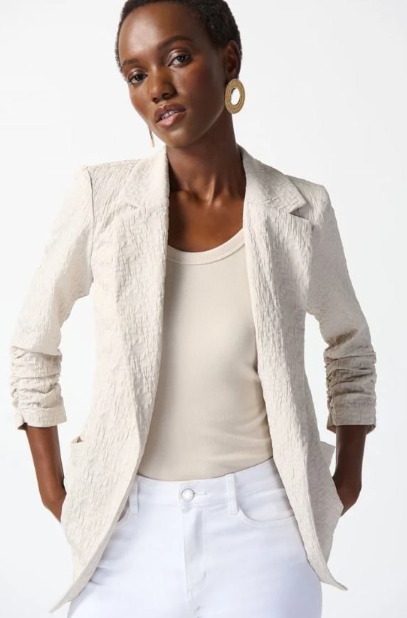 RIBKO BLAZER WOVERN JACQUARD
