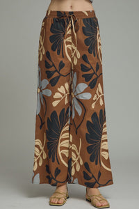 MULTI FLORAL DRAWSTRING PANTS