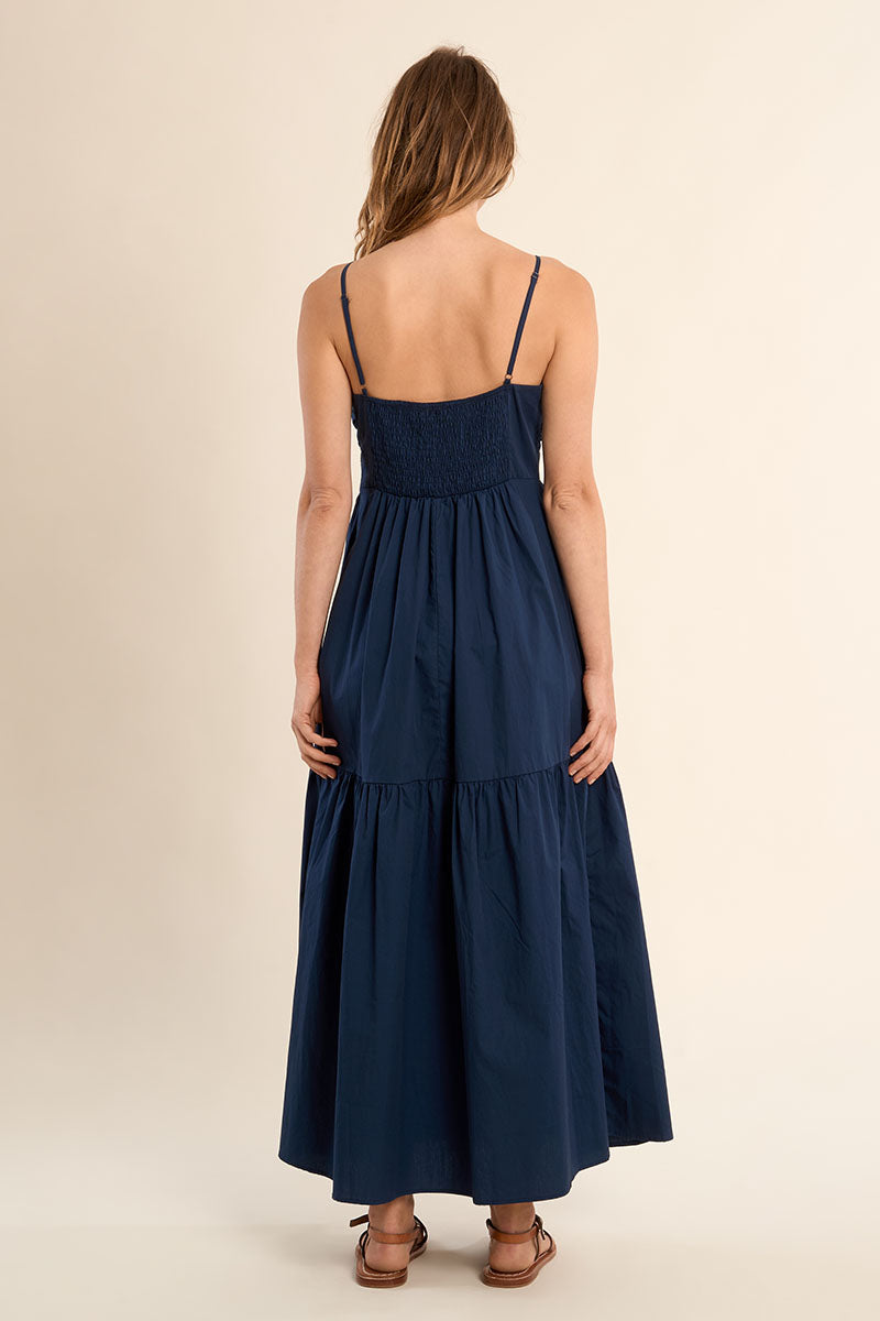 MOLLY DRESS SPAGHETTI STRAP GATHER FRONT