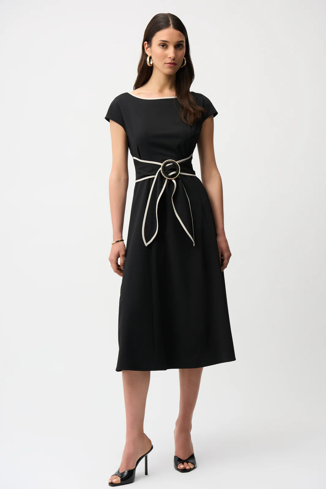 JOSEPH RIBKOFF MIDI DRESS WITH  BELT