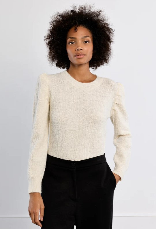 MOLLY SWEATER KNIT BLLN SHLDR LG SLV