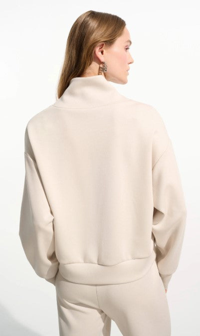RIBKO PULLOVER 1/4 ZIP L/S