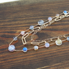 PP NECKLACE 3ROW GLS BD