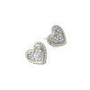 WONA EARRING 14K PLATE STN