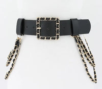 3AM BELT CHAIN WOVEN BUCKLE TASSEL