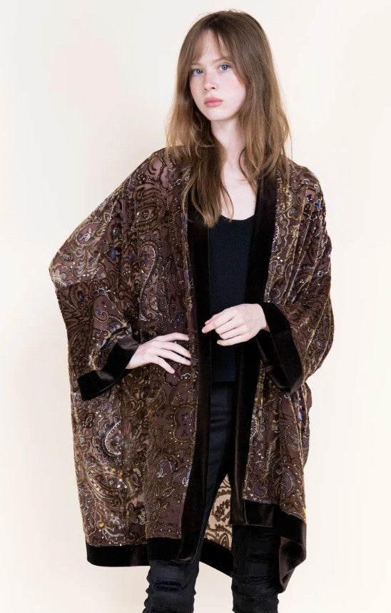 ORIGINAL KIMONO VELVET GLEAM PAISLEY