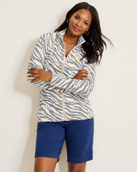 TOMMY ZIP PRINTED JACKET