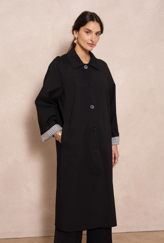 ATTENTIF COAT LONG FLUID TRENCH
