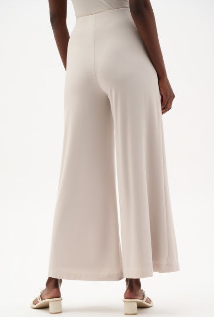 RIBKO PANT SILKY KNIT WIDE LEG PULL ON