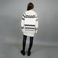 RD CHEVRON STRIPED SLEEVE CARDIGAN