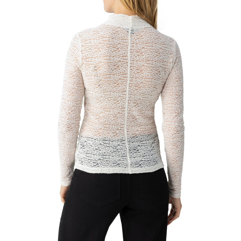 SANCTUARY MOCK NECK KNIT TOP