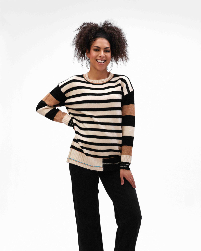 MULTI STRIPE SWEATER