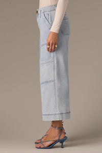 W&W PANT UTILITY WIDE LEG CROP