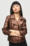 JOSEPH RIBKOFF PEARLIZED MOTO JACKET