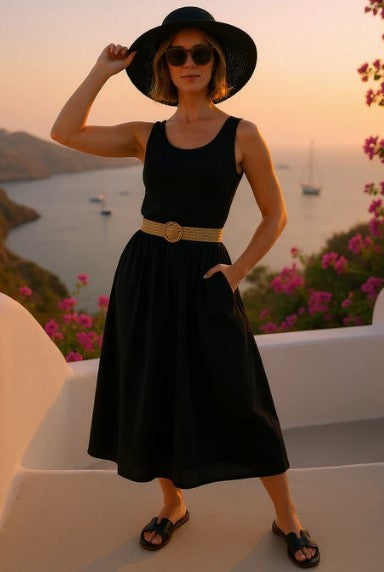 CATHERINE LINEN MAXI DRESS