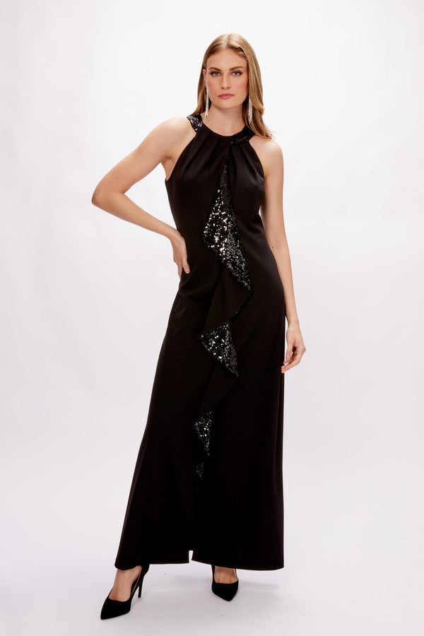SLNY GOWN HALTER SEQ