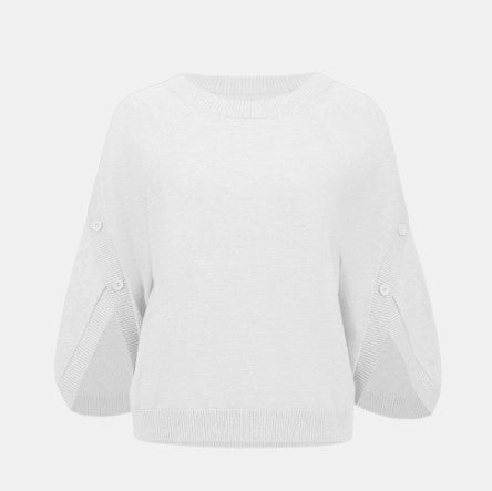 RIBKOFF SWATER KNIT TULIP SLEEVE
