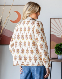 FLORAL QUILTED JACKET