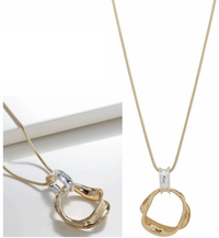 MERX NECKL FASHION SHINY TWO TONE