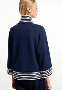JOSEPH RIBKOFF JACKET FUNNEL COLLAR