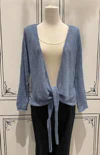 LIGHTWEIGHT TIE FRONT CARDIGAN