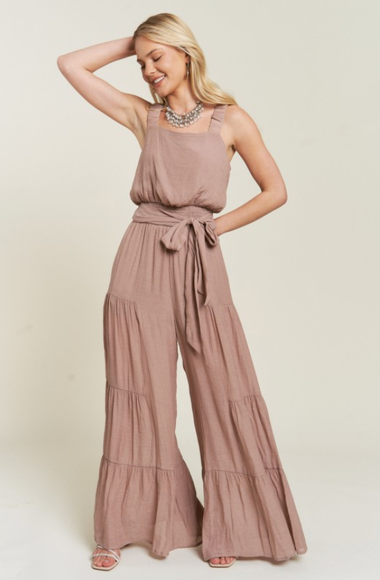 TIERED JUMPSUIT